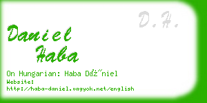 daniel haba business card